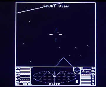 Elite (1984)(Acornsoft)[a] screen shot game playing